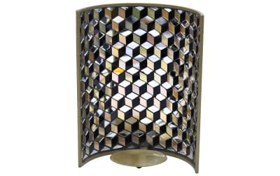                 Crackle Glass Wall Sconce                